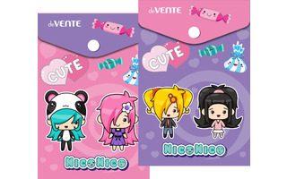 Папка с кнопкой А6 "deVente.NicoNico" 170*140мм 180мкм 3071230