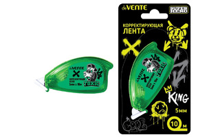 Корректирующая лента "deVente.SuperHero" 10м*5мм 4062335 зеленый корп.