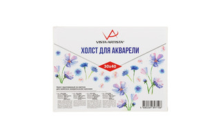 Холст на картоне "Vista-Artista" 30*40см 100%хлопок 280г/м2 VCA-3040 экстро-мелкое зерно
