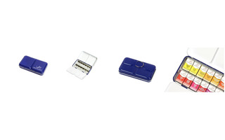 Пенал для акварели  12 кювет металл синий WMB-12 03 VISTA-ARTISTA