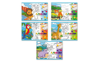 Альбом для рисования 12л "Зоопарк" 12АЛСК4_1_3_9  000645 Светоч