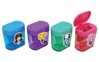 Точилка "deVente.NicoNico" с контейнером 2 отверстия пластик 8031300