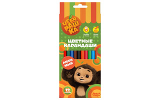 Карандаши 12 цв "Чебурашка" CPЧБ_52996