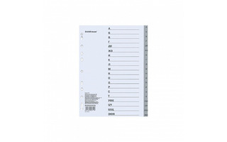 Разделитель "ErichKrause" А4 А-Я пластик 55900