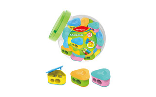 Точилка "KEYROAD.Triangle" 2 отверския с контейнером KR972284