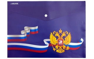 Папка с кнопкой А4 "deVente.Герб" фиолетовый 335*240 180мкм 3071219