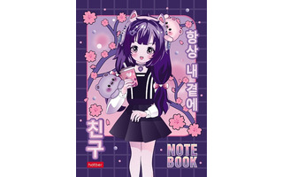 Записная книжка А6   48л "Неко-Тян.Аниме" клетка тв.пер. 483Кт6В1_29657 082313 Хатбер