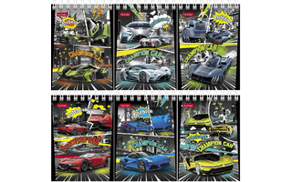 Блокнот А7  40л "Авто чемпион" клетка на гребне 40Б7В1гр 081181 Хатбер