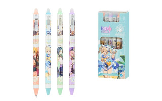 Ручка Пиши-стирай гелевая "Аниме" автомат синяя 0,5мм Басир МР-9039