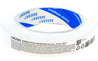 Клейкая лента малярная 19мм*50м "deVente" 4163100/4163001