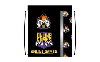 Мешок для обуви СДС-33 "Элит.GAME ZONE" 460*360мм светоотр. полоса