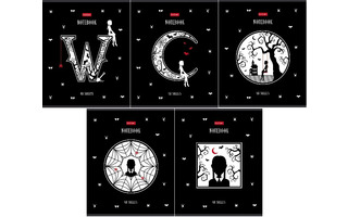 Тетрадь 48 л "W-wednesday" клетка лак 48Т5вмВ1 083457 Хатбер