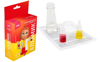 Химические опыты "Несмешивающиеся жидкости.Желто-красная" Оп-108