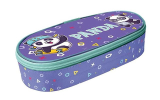 Пенал объемный  К-62 "Трио панда" с планкой 210*85*50мм