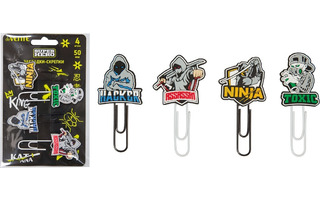 Закладки-скрепки deVente.SuperHero 5см ассорти 8065323