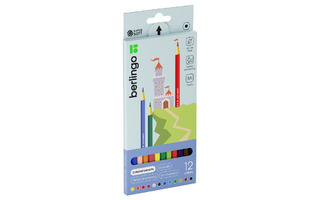 Карандаши 12 цв "SuperSoft.Замки" Berlingo SS00112