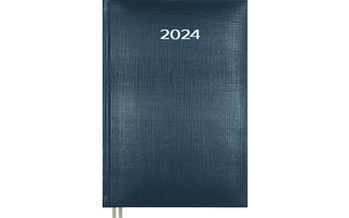 Ежедневник А5  352стр УЦЕНКА "deVENTE.Attomex.Lancaster" бумвинил тиснение синий датир 2024 2332487