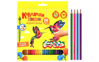 Карандаши 24 цв "Каляка-Маляка" акварельные КАККМ24