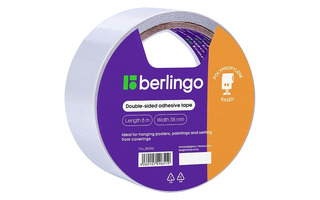 Клейкая лента двухсторонняя 38*8 "Berlingo" FSn_380812