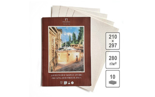 Папка для пастели А4 10л 1цв "Италия" слоновая кость 280г/м² ПП4-сл