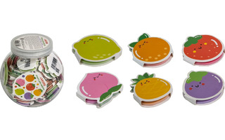 Липкий блок  45*45 "deVente.Fruits" фигурный ассорти 50л 2010358