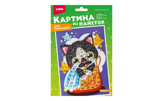 Набор для творчества "Картина из пайеток.Для малышей.Котенок" Мкс-026