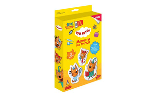 Набор для творчества из гипса "Фигурки на магнитах.Три кота" Мкк-003