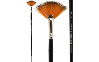 Кисть синтетика № 6 веерная 8073023 deVente