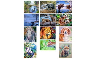 Картина для рисования по номерам "deVente.Fauna" 40*50см ассорти 9070701 УЦЕНКА