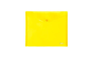 Папка с кнопкой А5 "Hatber" желтая 243*210мм 180мкм AKk_15105 010732