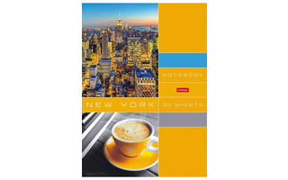 Тетрадь А4  80 л "Деловой город" клетка 80Т4лВ1 082963 Хатбер