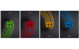 Тетрадь А4  96 л "INSIDE" клетка гребень лак 96Т4вмВ1гр 083015 Хатбер