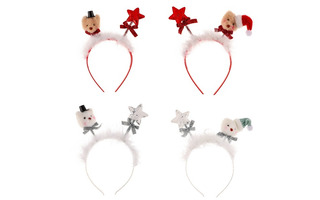 Ободок карнавальный "Звездочка и мишка" d 21см ассорти 343-131