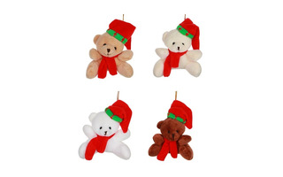 Мягкая игрушка "Мишка в колпаке" 9см ассорти 394-521