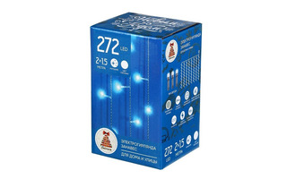 Гирлянда новогодняя электрическая 272л LED "Занавес" 2*1,5м 351-627