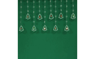 Гирлянда новогодняя электрическая 120л LED 7м "Бахрома" шампань 382-083 8 режимов