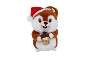 Мягкая игрушка "Бурундучок в шапке" 25см 394-512