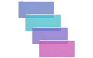 Папка на молнии С5 "Erich Krause.Fizzy Vivid.Travel" 255*130мм ассорти 47075