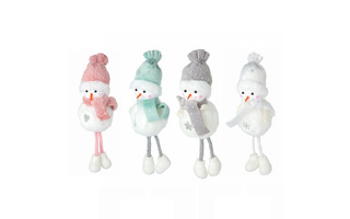 Елочная игрушка "Снеговик" полиэстр 374-439