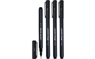 Набор  4 капилярных ручек "deVente.Art" черный (0,1-0,8мм) 5060302