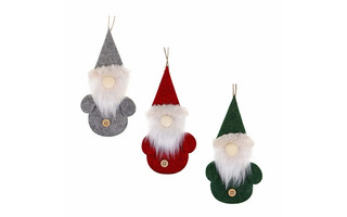 Мягкая игрушка-подвеска "Гном" 16см 394-522