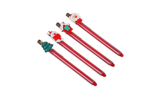 Ручка шариковая "ClipStudio.Новогодняя" автомат с фигуркой 0,7мм 591-166