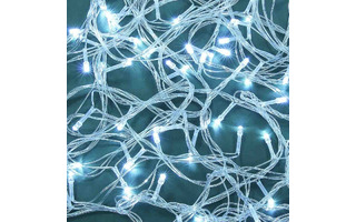 Гирлянда новогодняя электрическая 100л LED 10м "Вьюн" белый 351-767