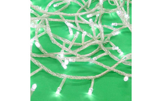 Гирлянда новогодняя электрическая 300л LED 14м "Вьюн" белый мерцание 351-625