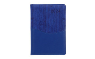 Ежедневник А5  320стр "Фьюжн" синий 2024 н/датир блок 572-169