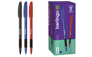 Ручка шариковая "Berlingo.Metallic.Pro" синяя 0,7мм CBp_70753