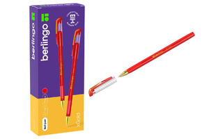 Ручка шариковая "Berlingo.xGold" красная 0,7мм игольч.ст CBp_07502