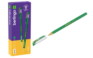 Ручка шариковая "Berlingo.xGold" зеленая 0,7мм игольч.ст CBp_07503