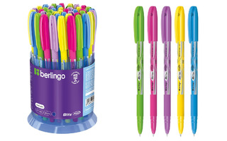 Ручка шариковая "Berlingo.Blitz Pro" синяя 0,7мм CBp_70835