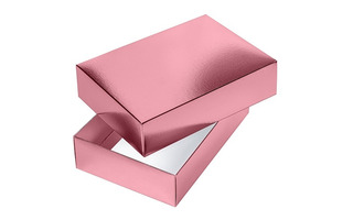 Коробка подарочная "Metallik Розовая" прямоугольник 25*18*6,5см Ккс_03418 082218 Хатбер